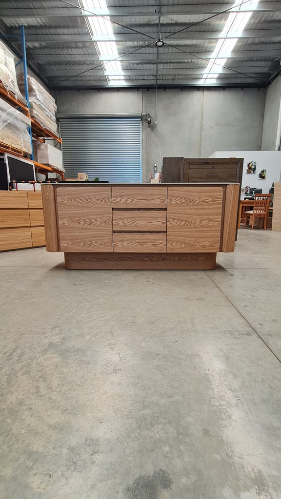 Modern Ceramic - Top Ash Veneer Sideboard