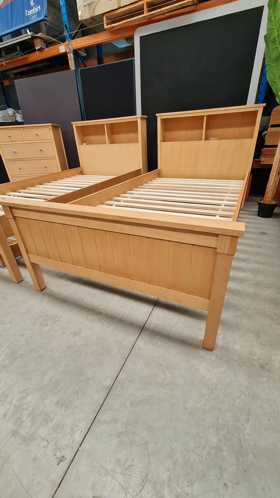 Ash Timber 4 piece King Single Bed Package