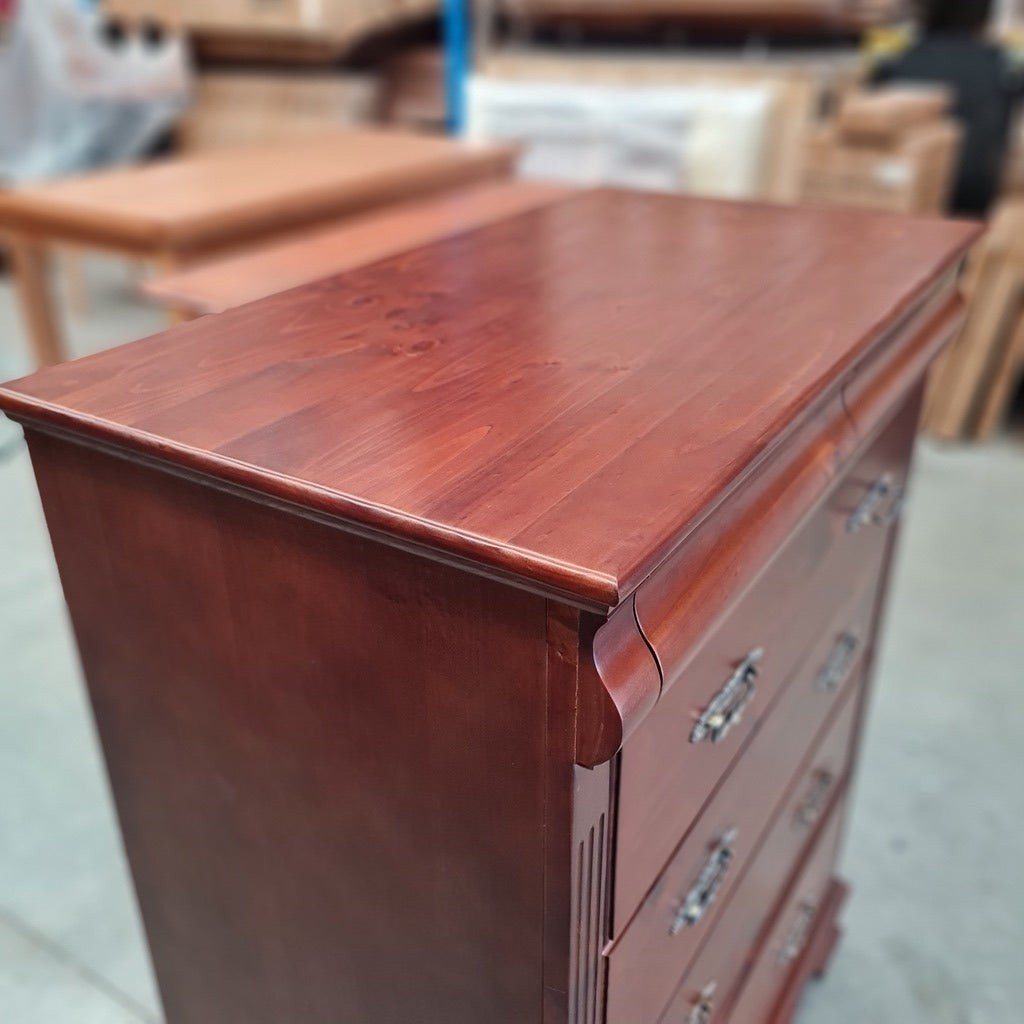 Classic Solid Timber Tallboy - hidden drawers