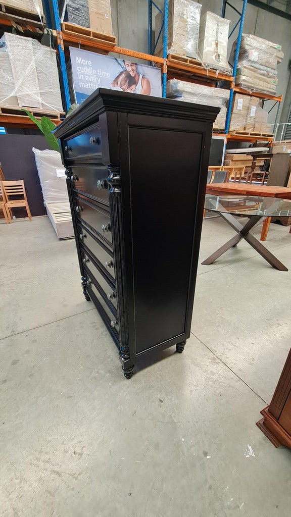 Solid Timber Black Tallboy – Classic