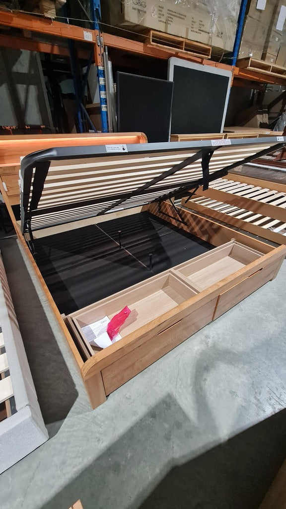 King Marri Timber Gas Lift Storage Bed