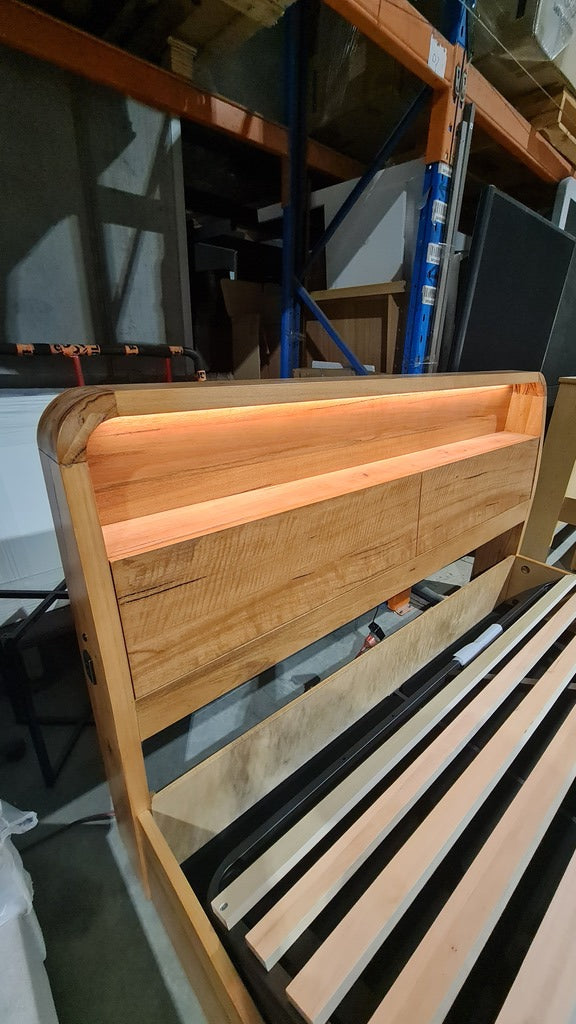 King Marri Timber Gas Lift Storage Bed