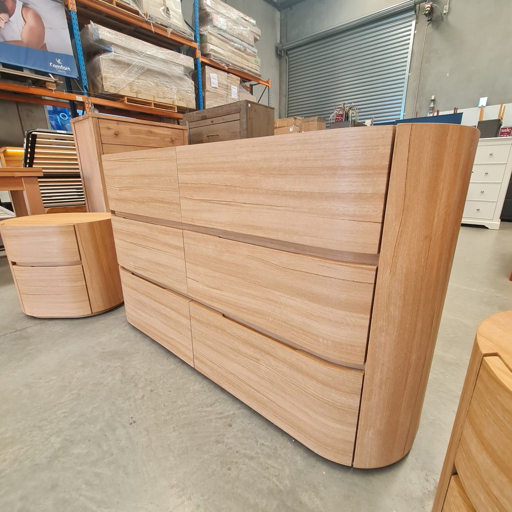 Urban Chic Natural Dresser and Bedside Table Package