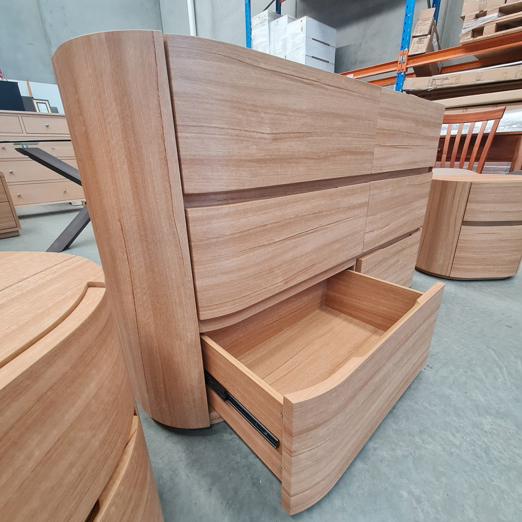 Urban Chic Natural Dresser and Bedside Table Package