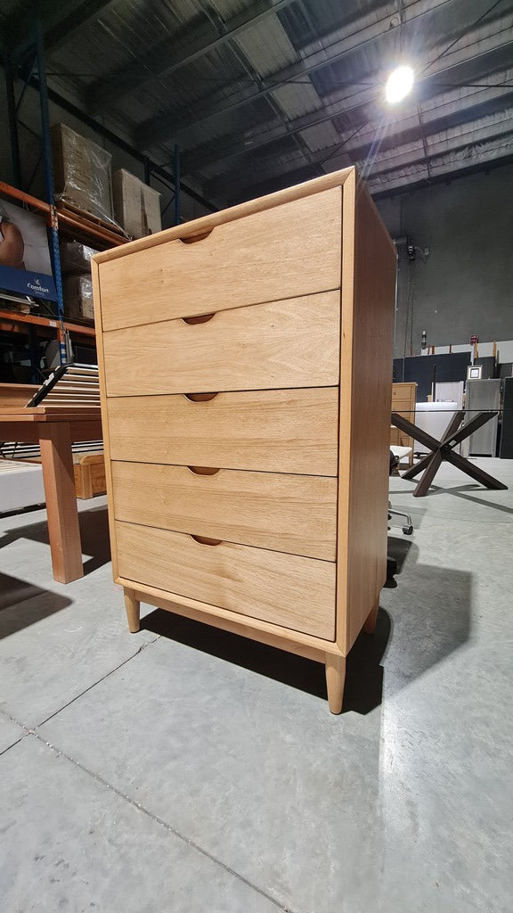 LIGHT OAK SCANDI TALLBOY