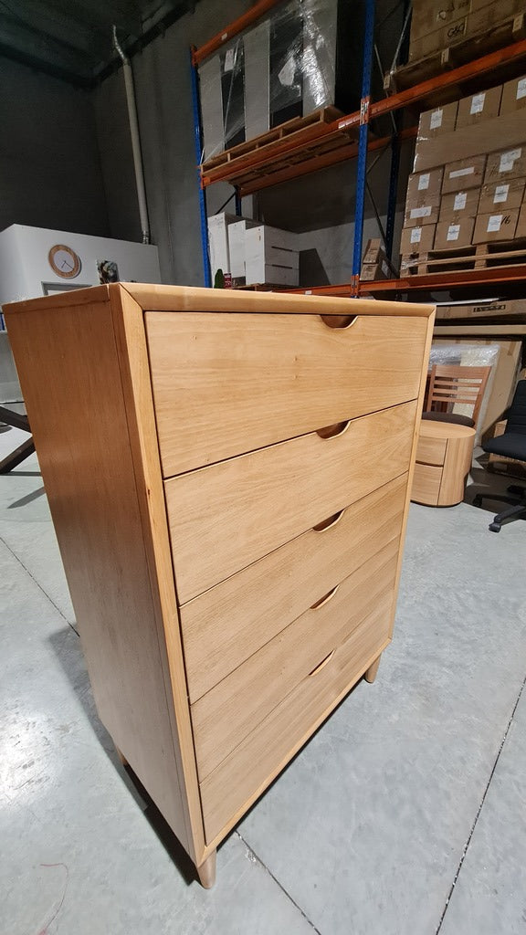 LIGHT OAK SCANDI TALLBOY