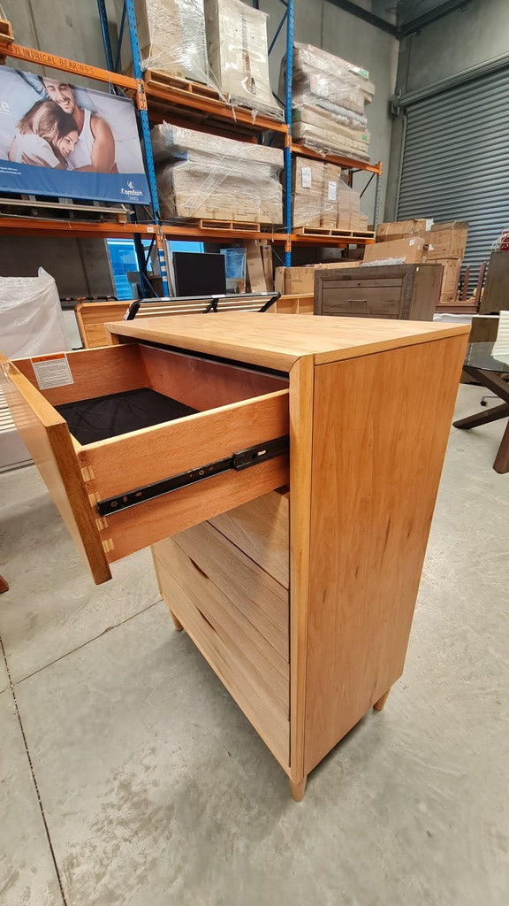LIGHT OAK SCANDI TALLBOY