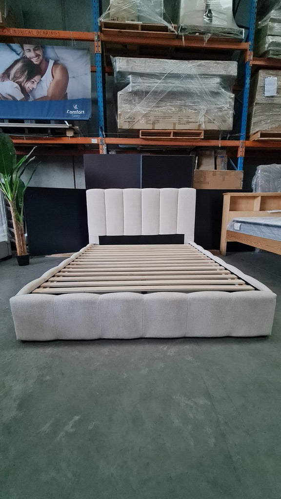 Contemporary Quilted Queen Bed