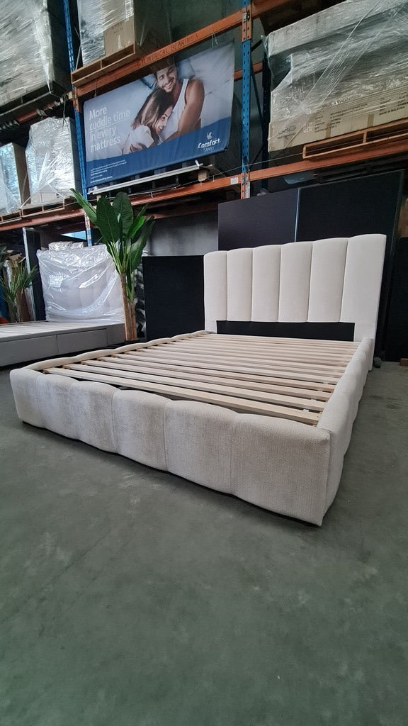 Contemporary Quilted Queen Bed