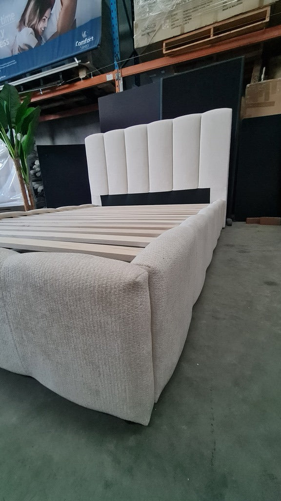 Contemporary Quilted Queen Bed
