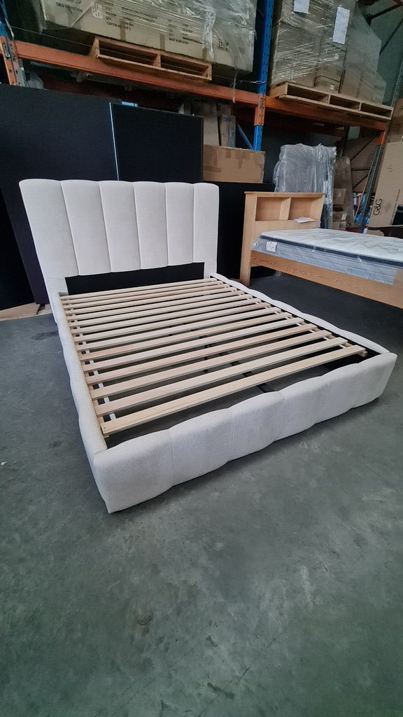Contemporary Quilted Queen Bed