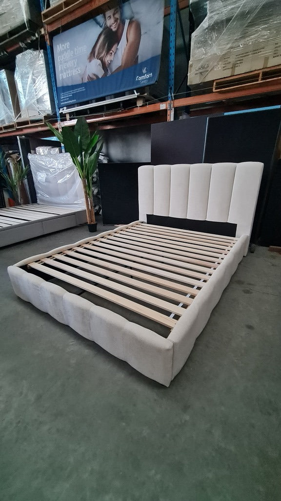 Contemporary Quilted Queen Bed