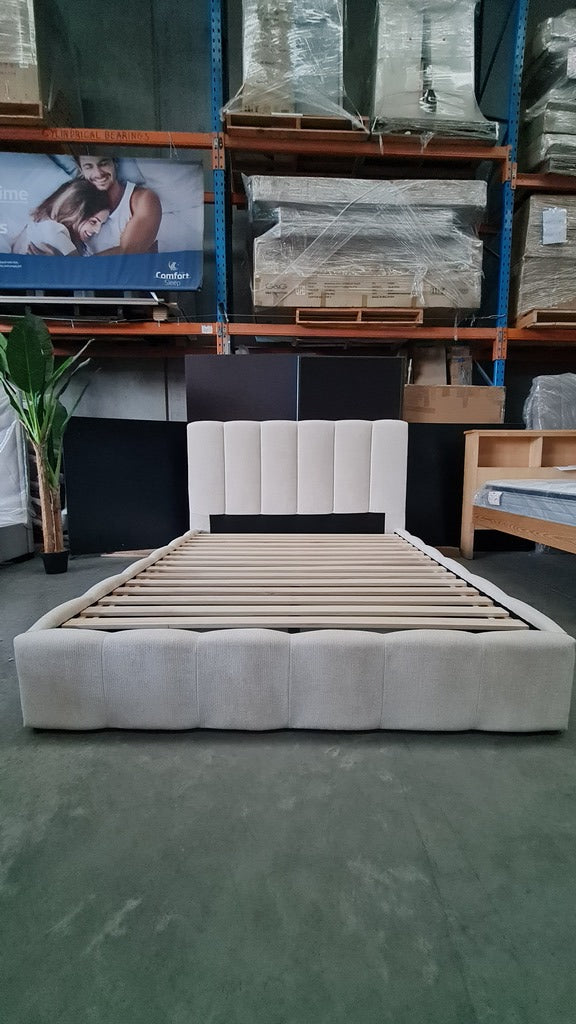 Contemporary Quilted Queen Bed