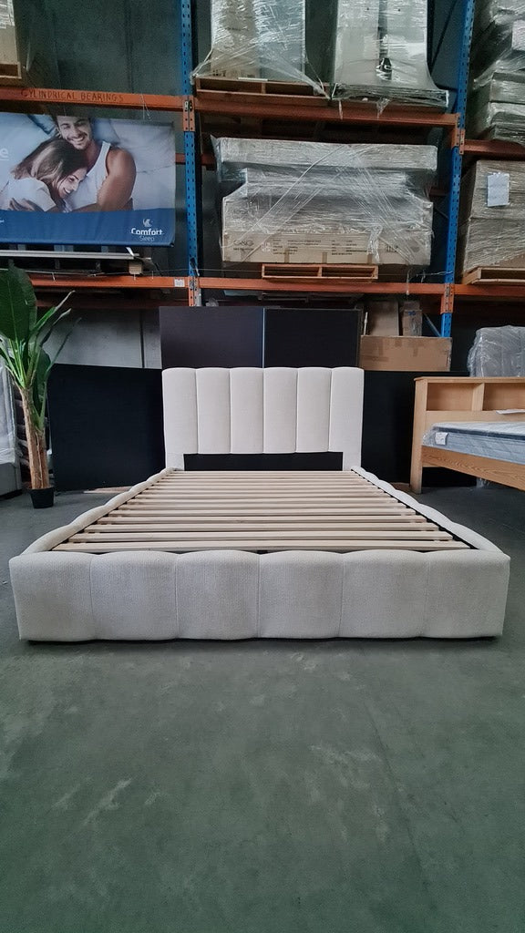 Contemporary Quilted Queen Bed