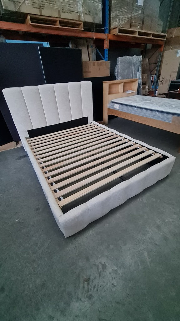 Contemporary Quilted Queen Bed