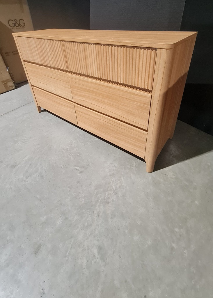 Natural 6 Drawer Dresser - Scandi / Contemporary