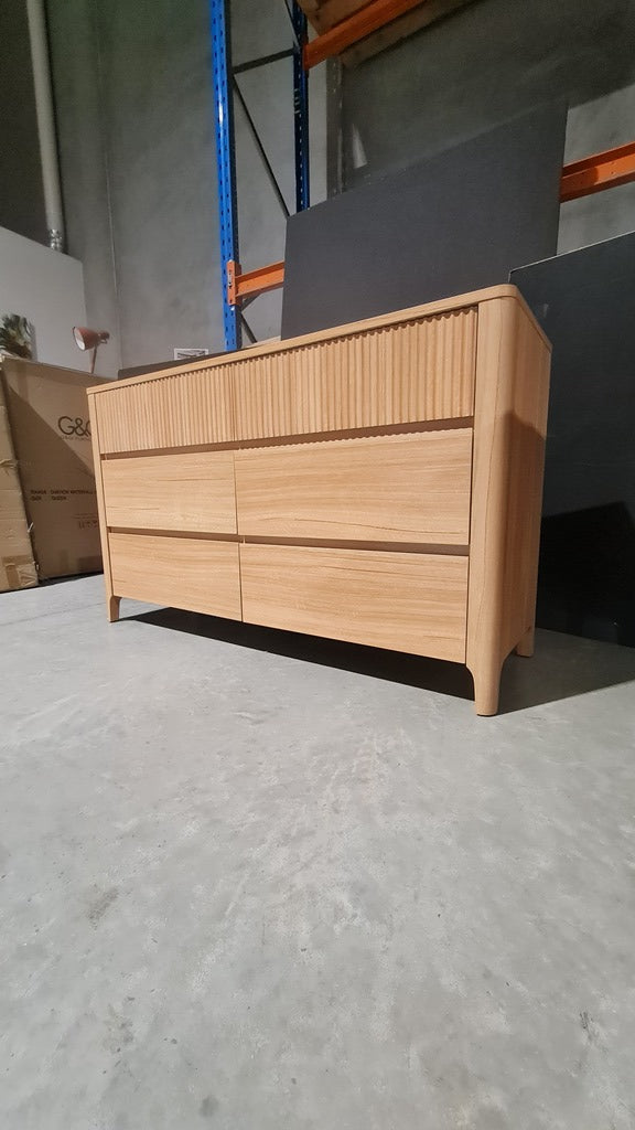 Natural 6 Drawer Dresser - Scandi / Contemporary