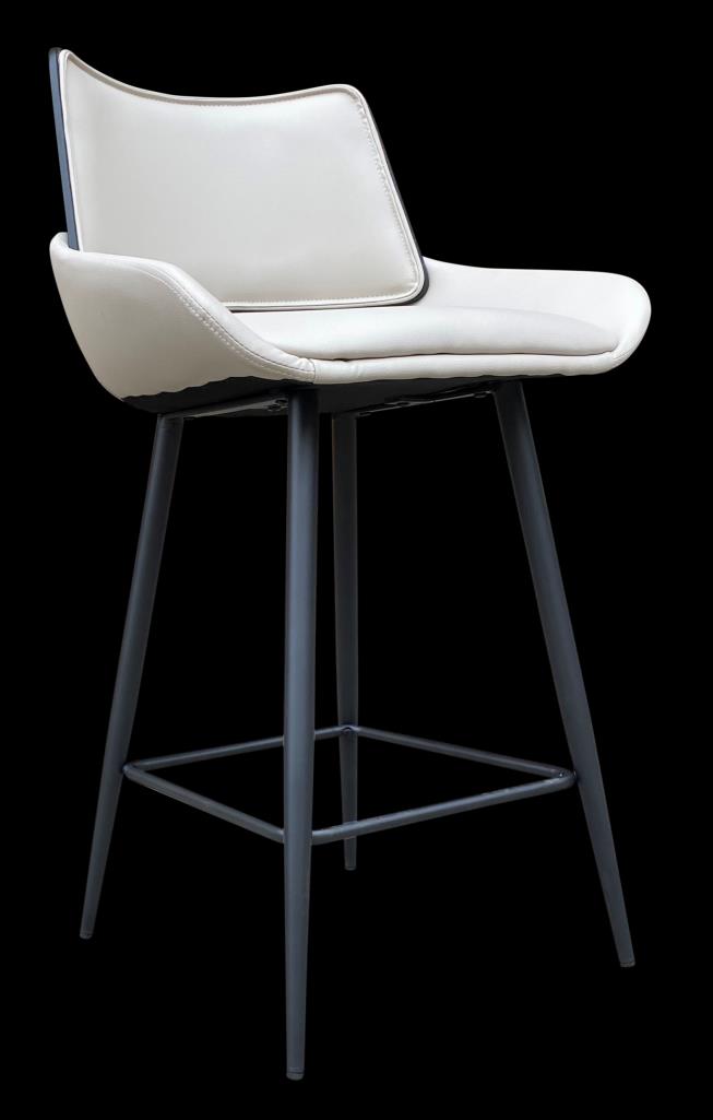 Indigo bar stool in black and beige