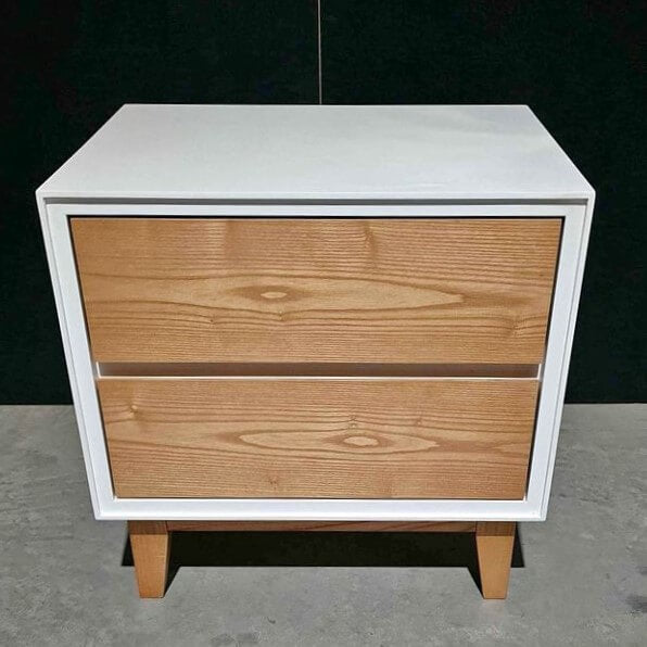 Belmont 2-Drawer Bedside Table