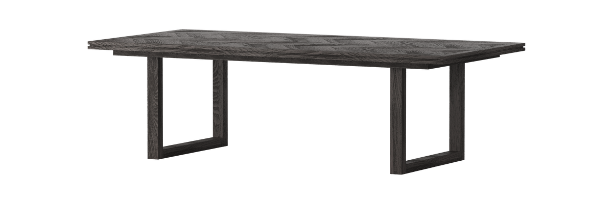 Calder 3 - Piece Dining Setting (1 X 2.5M Dining Table + 2 X 2.4M Bench Seats) - clearance furniture