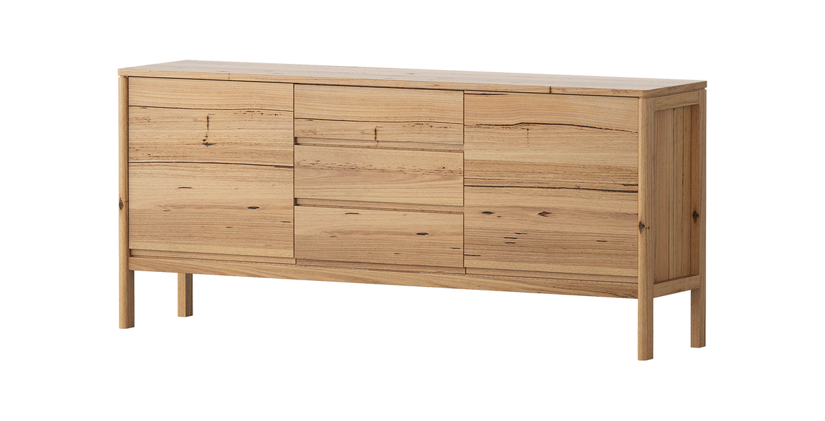 Evermont Buffet 1800 - Wormy Chestnut - clearance furniture