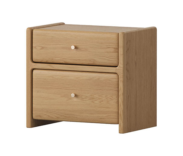 Glenhaven All-Timber Bedside Table - American Oak - brand-new clearance furniture