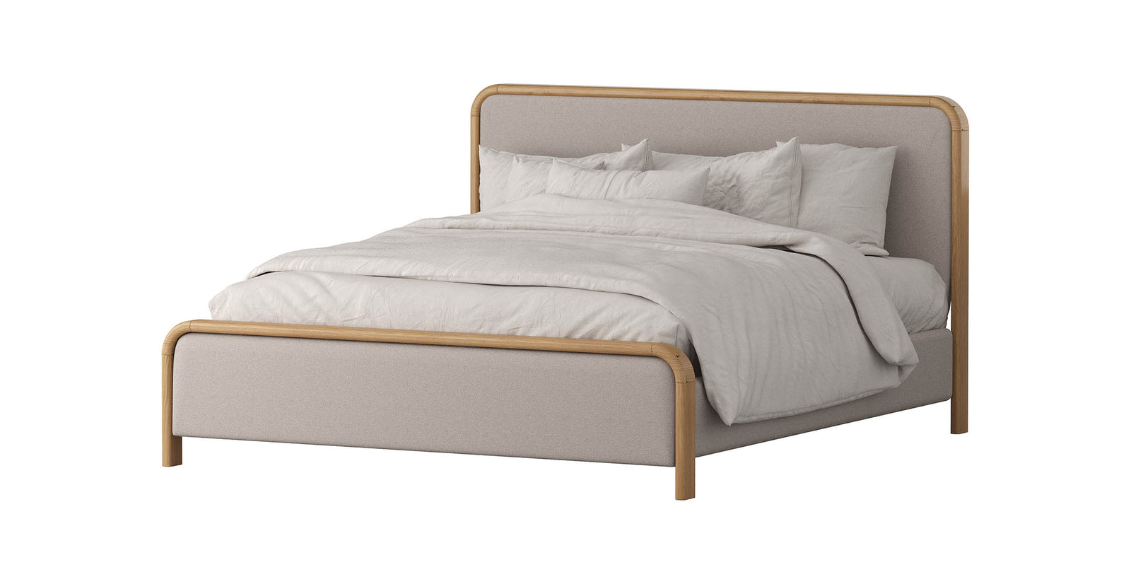 Glenhaven King 5-Piece Bedroom Suite - Glacier Fabric - additional product view