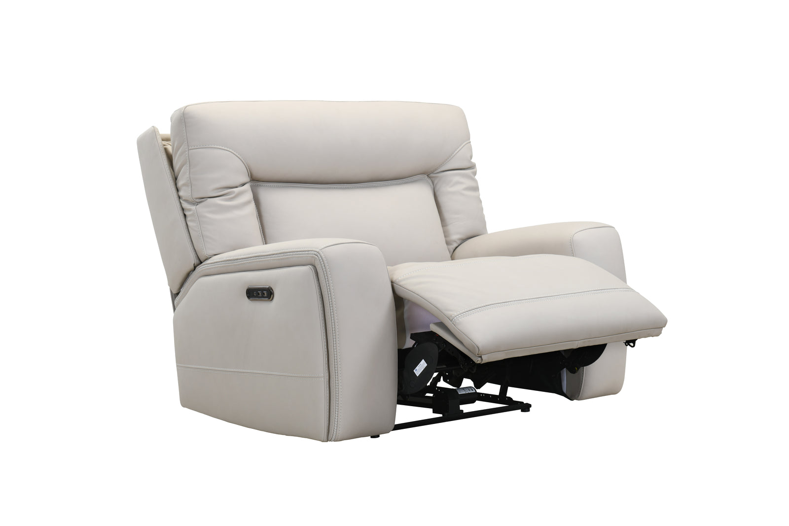 Tahini Recline (34592) - Armchair - Power Recliner & Headrest - Tahini Leather - ex-display sample furniture