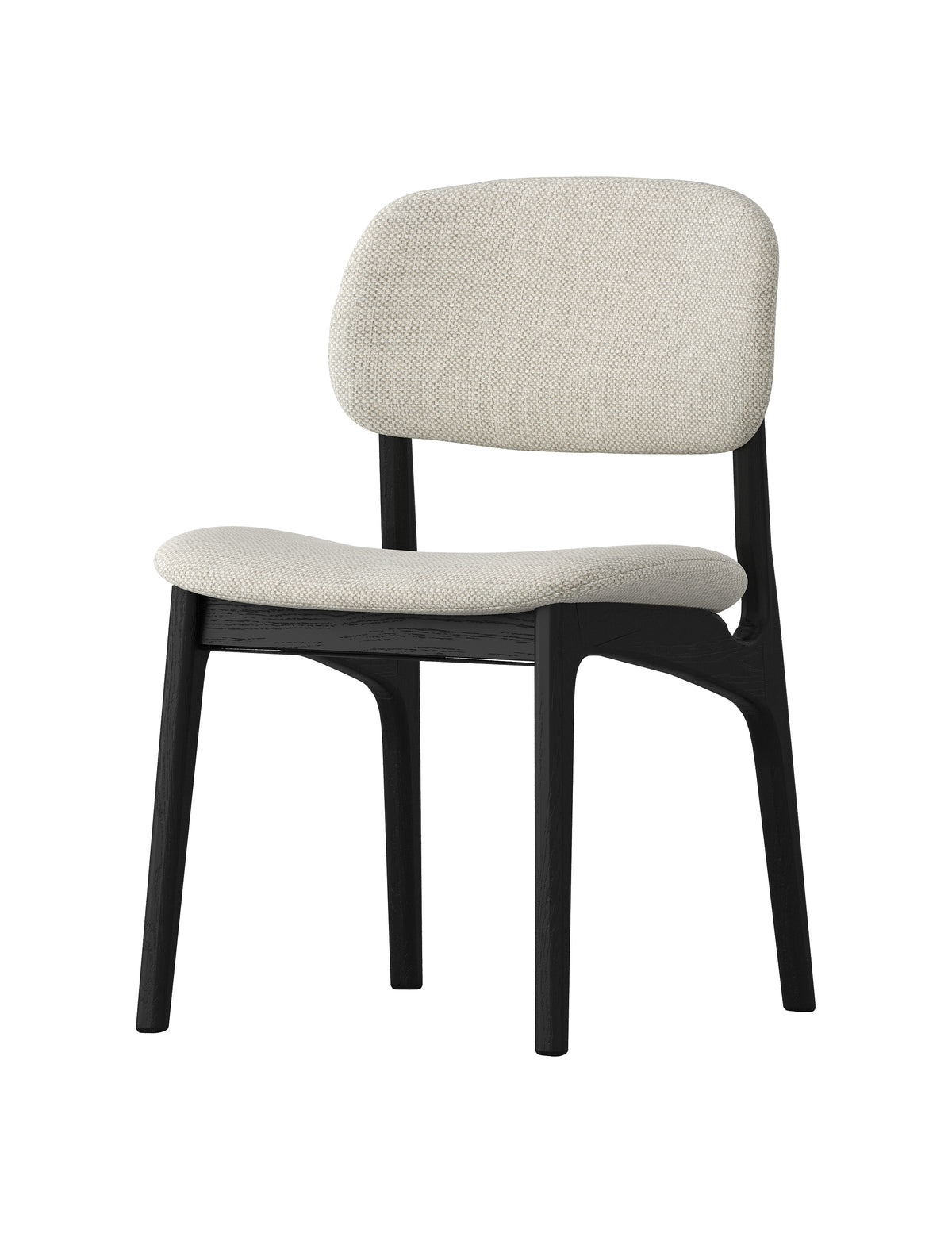 Silverleaf Dining Chair - Silver Green Fabric - Oak/Black - clearance furniture