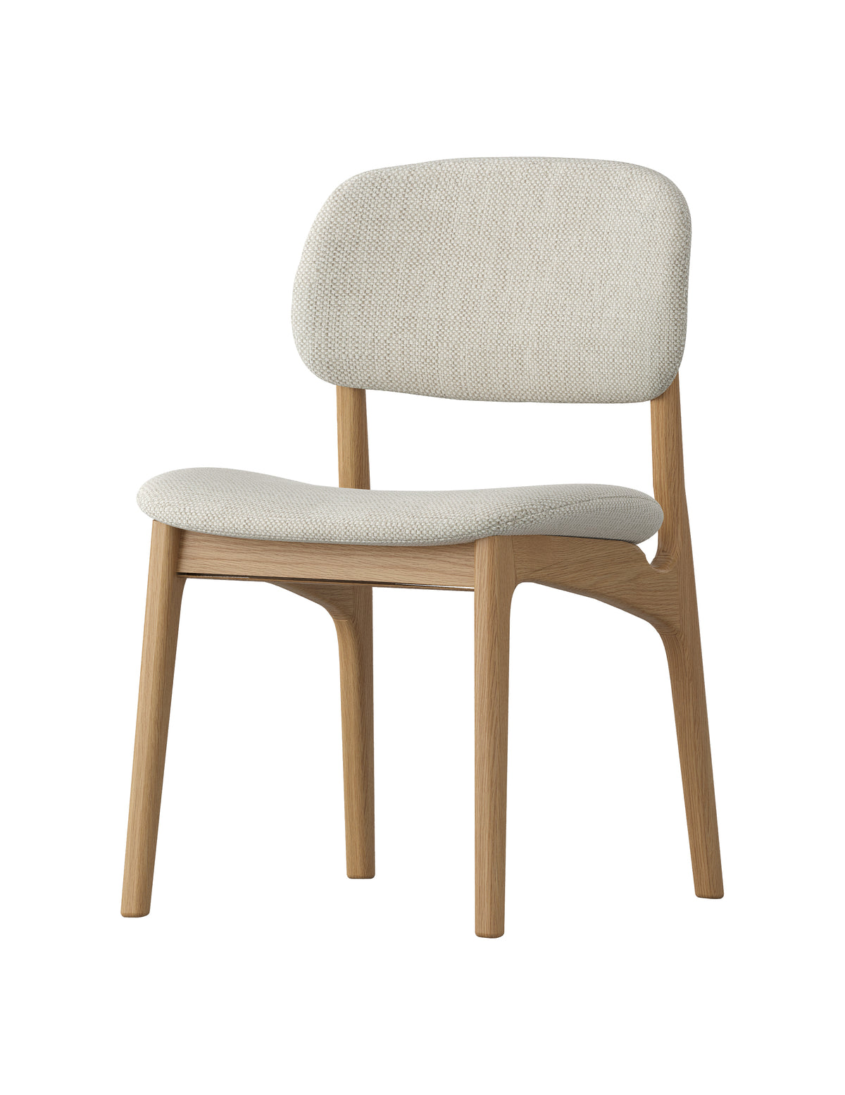 Silverleaf Dining Chair - Silver Green Fabric - Oak/Natural - clearance furniture