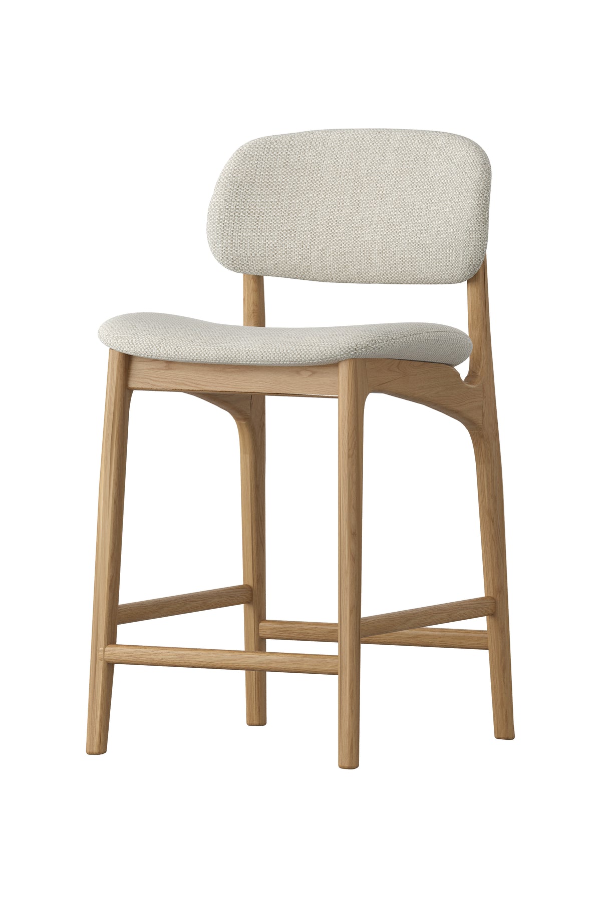 Natural Oak Stool Bar Stool - Natural - Oak