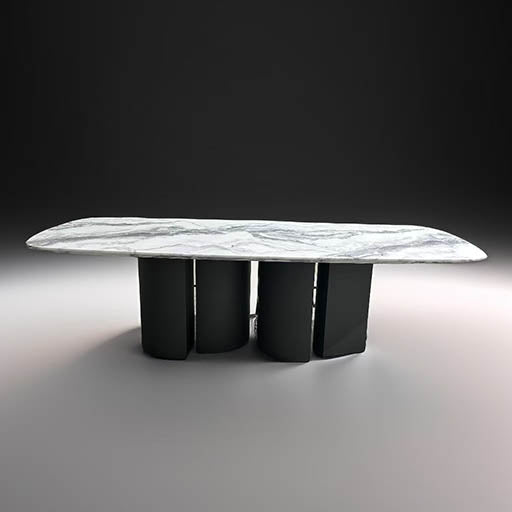 Tyrian Stone Dining Table 2600 - Ty0111 Stone - ex-display sample furniture