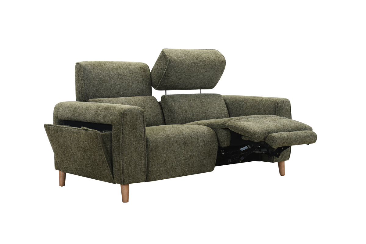 Daintree Motion (34776) - 2 Seater Sofa - Power Recliner &amp; Headrest - Daintree Fabric - ex-display sample furniture