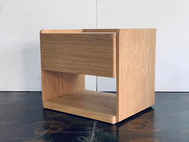 Walnut Cove Bedside - Oak Crema - ex-display sample furniture