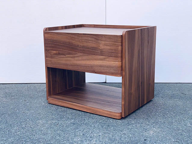 Walnut Cove Bedside - Walnut Natural - ex-display sample furniture