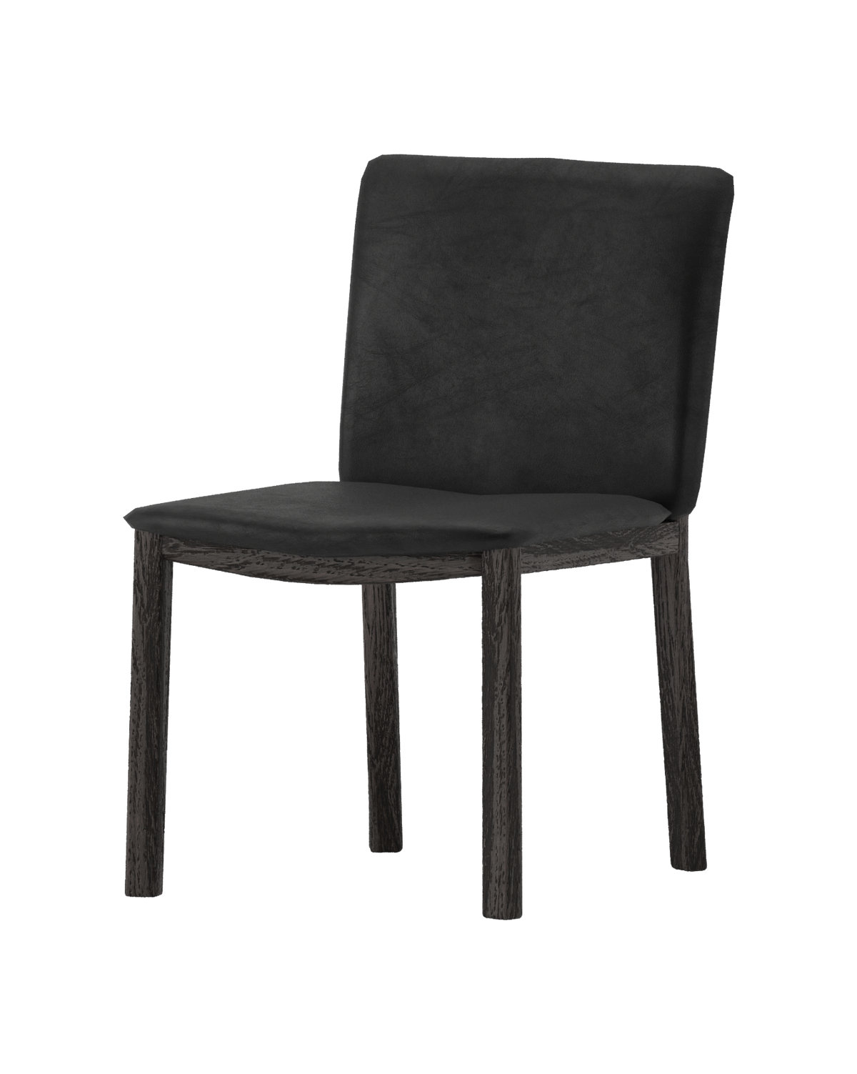 Norwood Dining Chair - Japan Black / Black Leather - clearance furniture