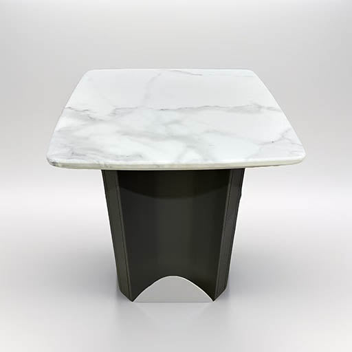 Midnight Stone Lamp Table 500 - Ty0092 / Black - ex-display sample furniture