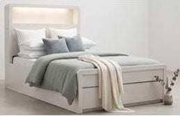 Ivorybrook Bed with Bookend and Gas Lift