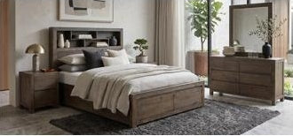 Cinderford Bed with Bookcase and Drawers