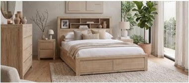 Briarford Bed with Bookcase and Drawers