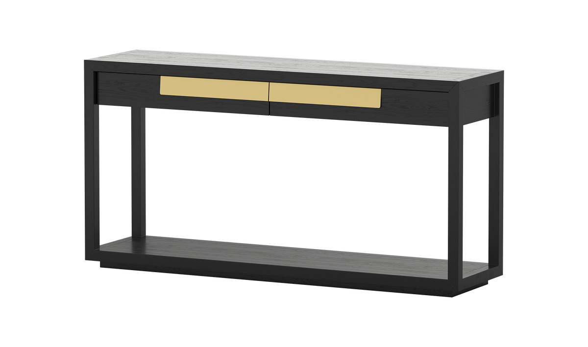 Onyx Vale 1500 Console - Black Ash - clearance furniture