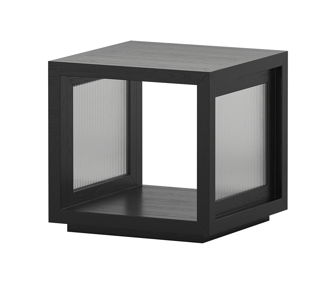 Onyx Vale Lamp Table - Black Ash - clearance furniture