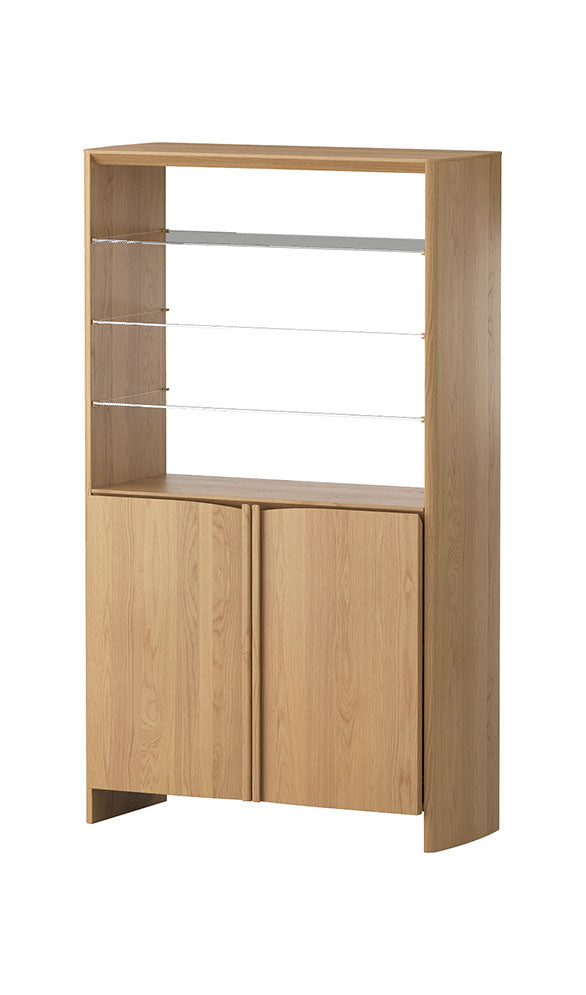 Oakmere Display Cabinet - Oak Natural - clearance furniture