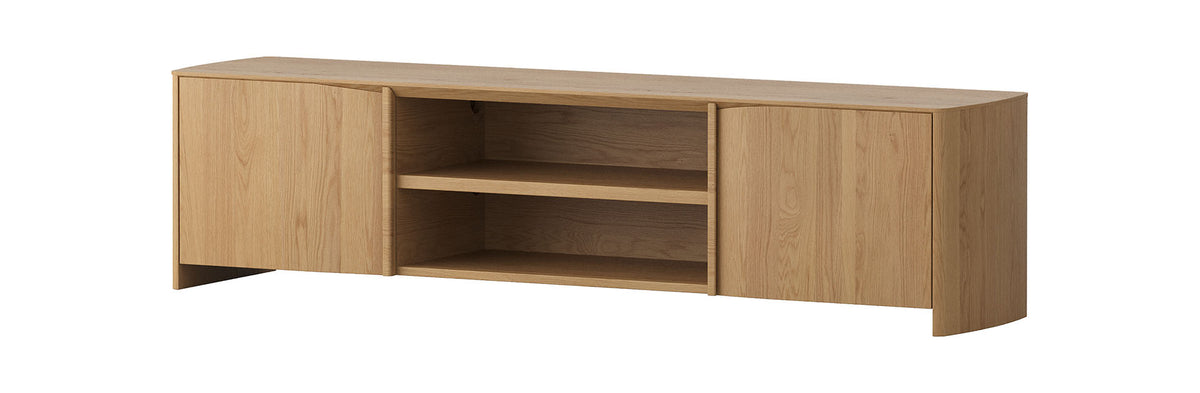 Oakmere 2000 Entertainment Unit - Oak Natural - clearance furniture