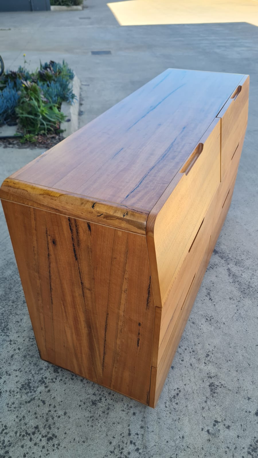 Marri Timber 6 Drawer Dresser