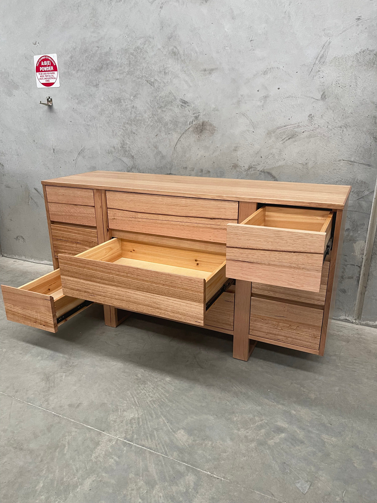 Tasmanian Oak 9 Drawer Dresser