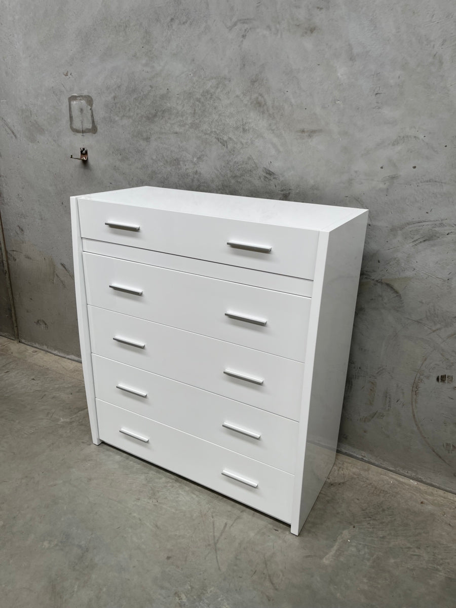 White Gloss Jewellery Tallboy