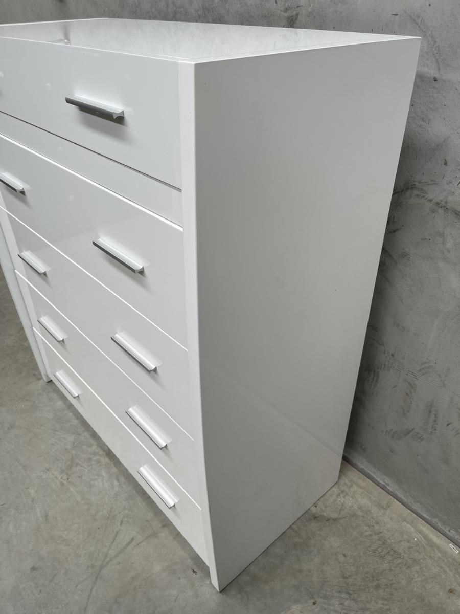 White Gloss Jewellery Tallboy