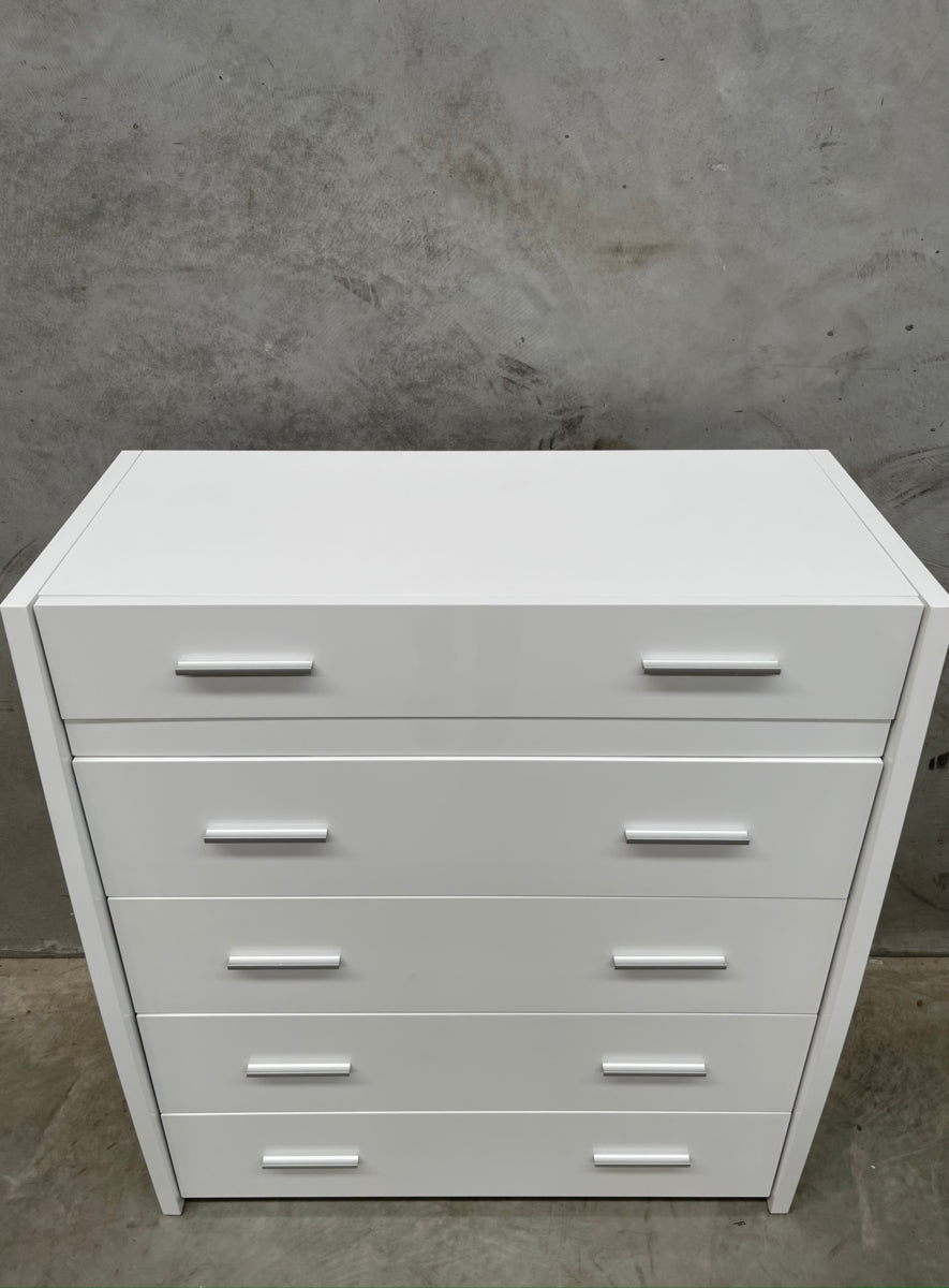 White Gloss Jewellery Tallboy