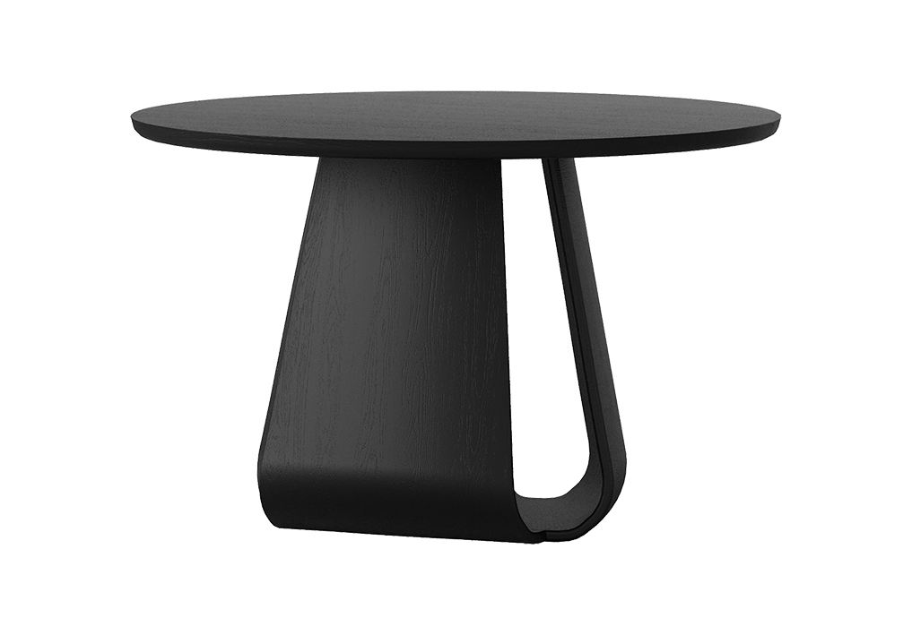 Valecrest 1250 Round Dining Table - Oak Black - clearance furniture
